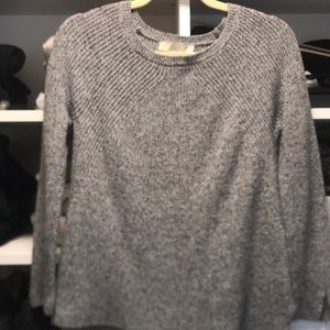 Loft black white sweater